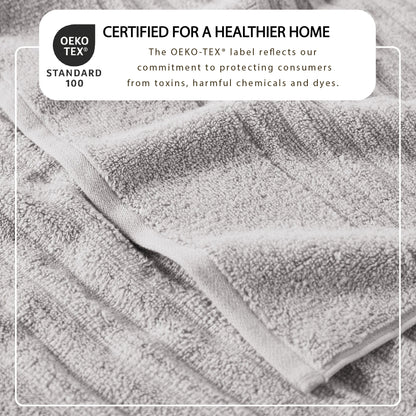 Karina Collection Luxury Combed Cotton Ribbed Bath Towel Set – view 116