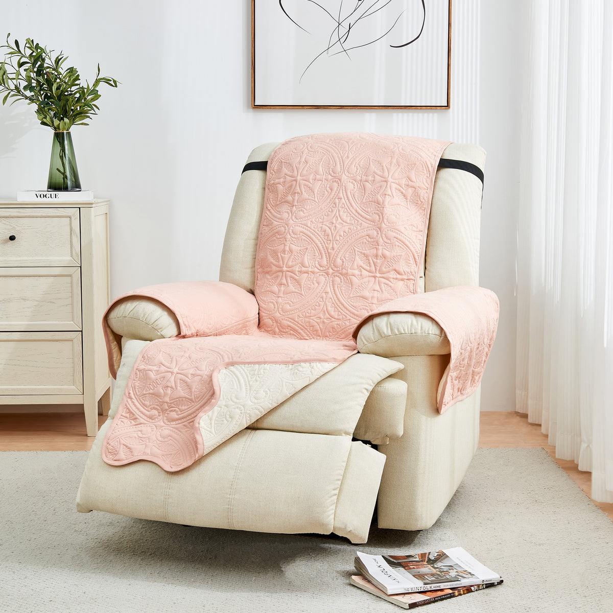 Medallion Stitch Furniture Protector – Elenor Collection Sofa Cover – view 161