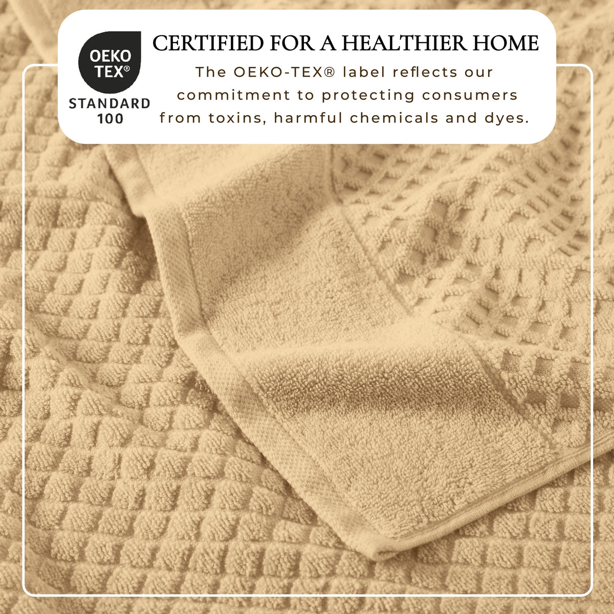 Cotton Diamond Waffle Weave Bath Towel Set – Grayson Collection – view 207