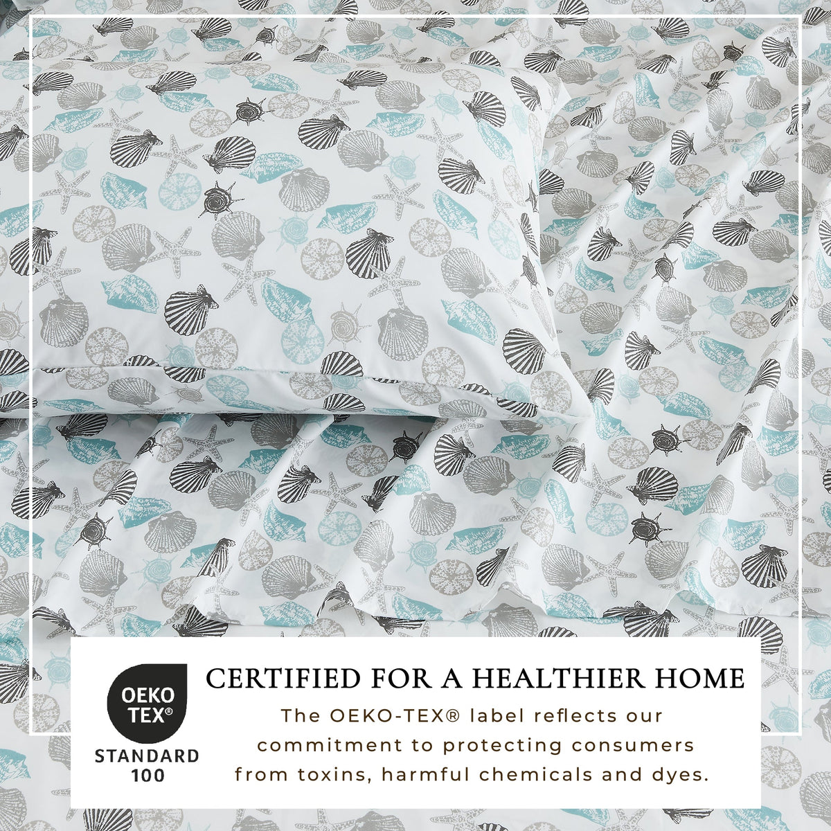 Coastal Printed Microfiber Sheet Set – Newport Collection – view 31