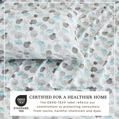 Coastal Printed Microfiber Sheet Set – Newport Collection – view 31