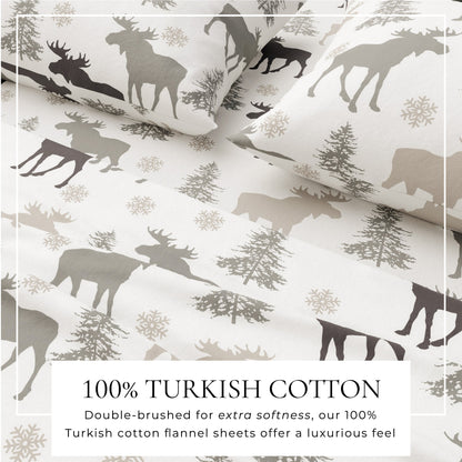 Turkish Cotton Flannel Sheet Set – Stratton Collection – view 37