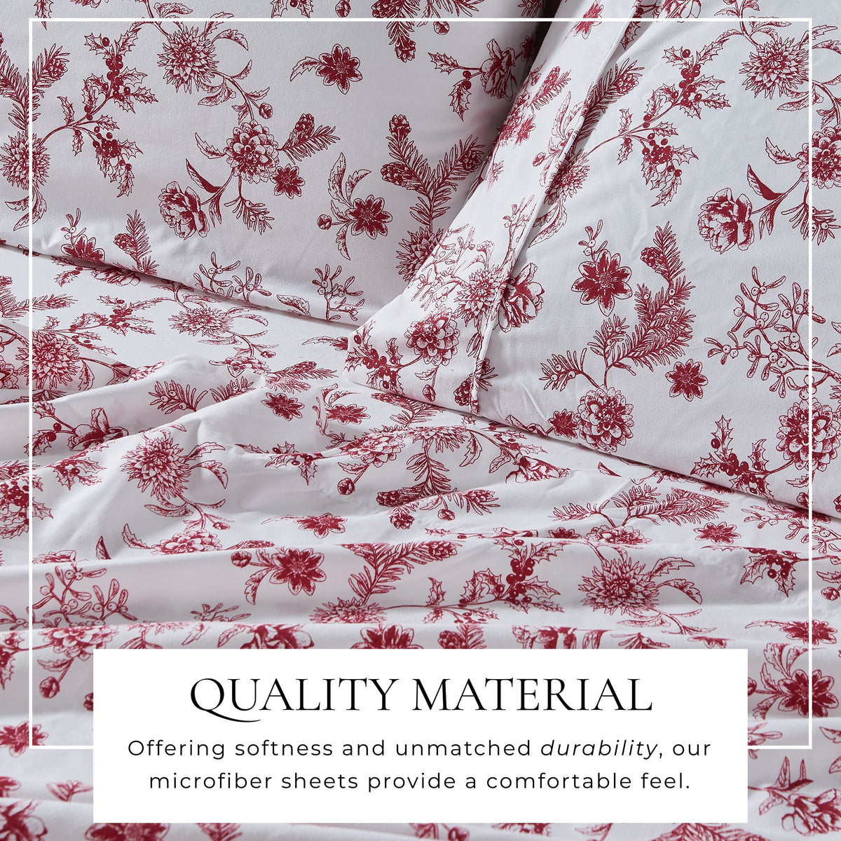 Watercolor Floral Microfiber Sheet Set – Delia Collection – view 33