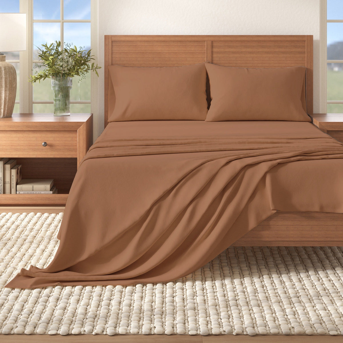 Solid Cotton Flannel Sheet Set – Nordic Collection – view 43