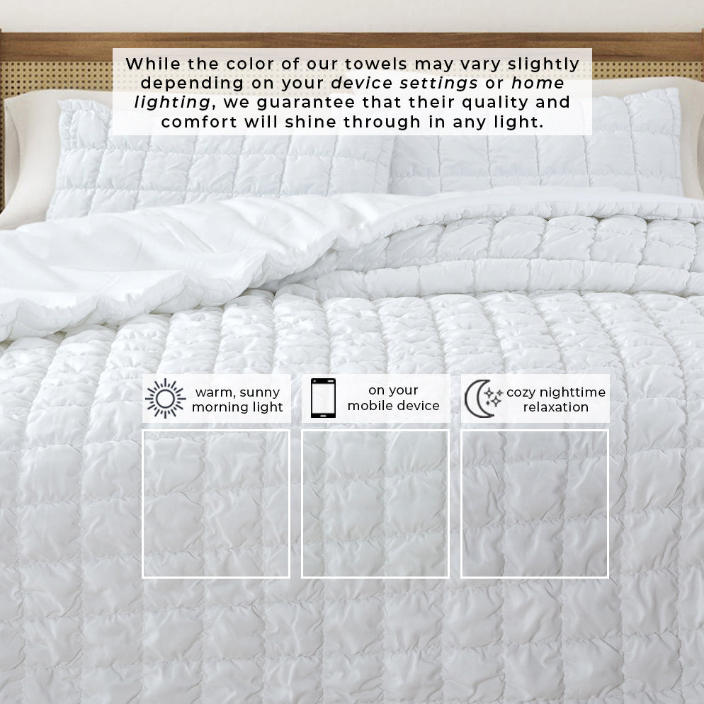 Puff Marshmallow Textured Quilt Set – Marshmallow Collection – view 6