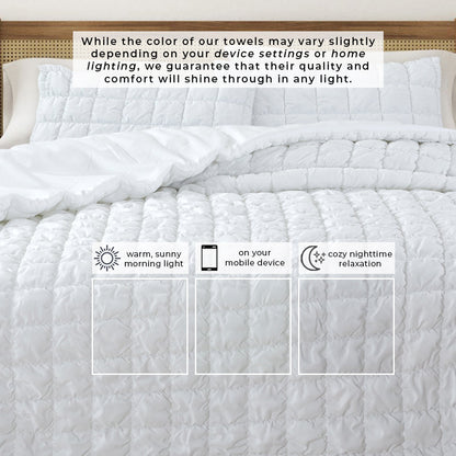 Puff Marshmallow Textured Quilt Set – Marshmallow Collection – view 6