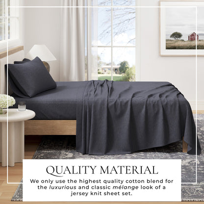 Heathered Jersey Knit Sheet Set – Carmen Collection – view 86