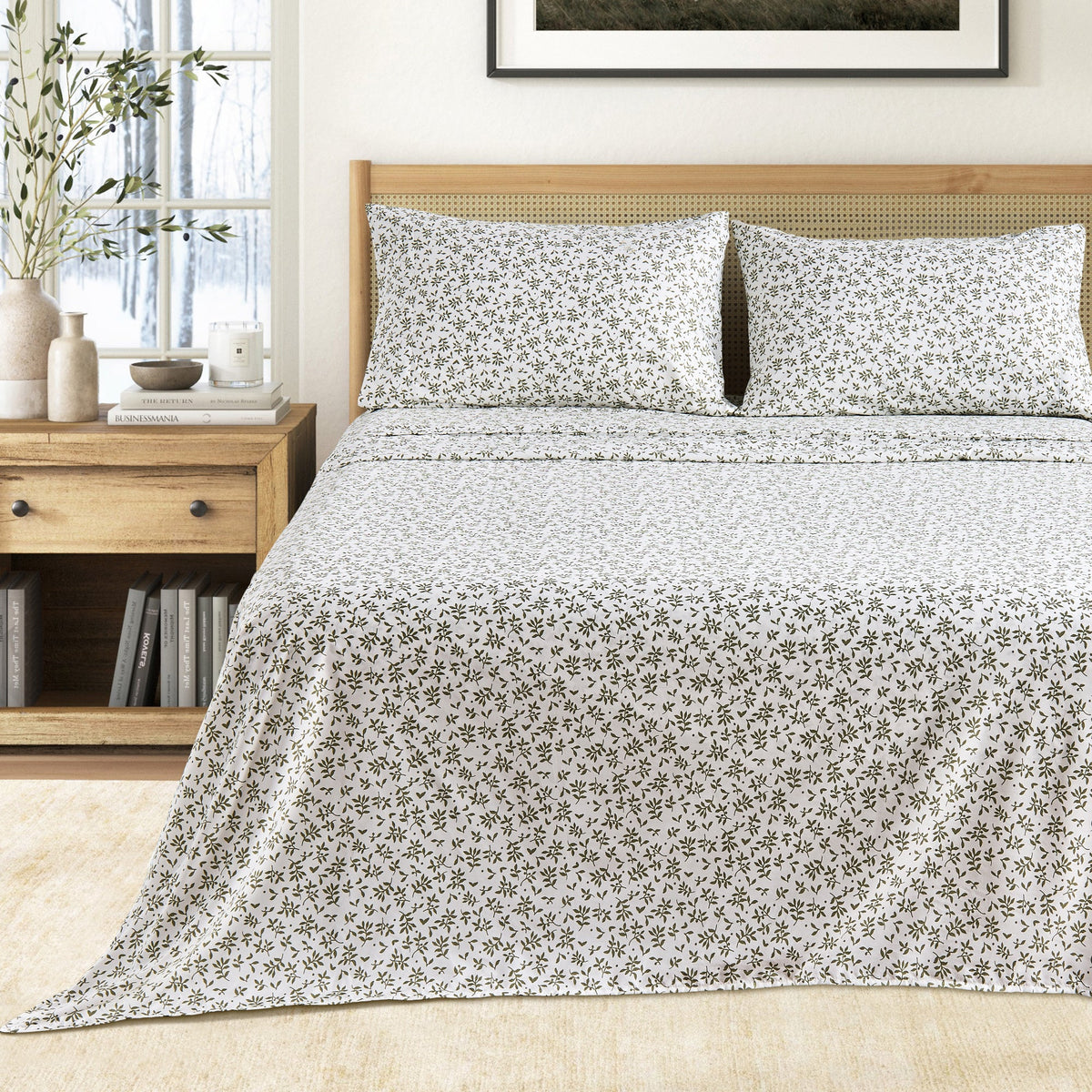 Brushed Microfiber Printed Sheet Set – Baylor Collection – view 63
