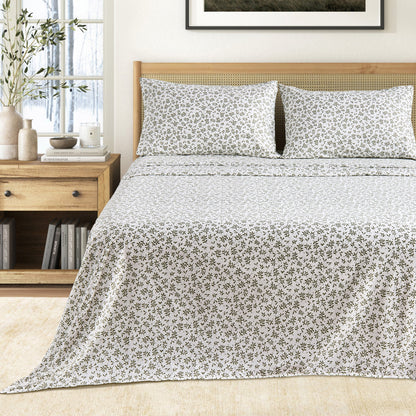 Brushed Microfiber Printed Sheet Set – Baylor Collection – view 63