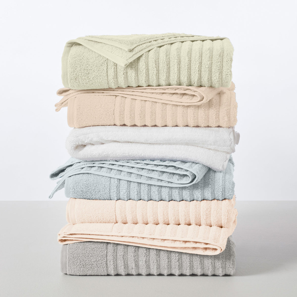 Karina Collection Luxury Combed Cotton Ribbed Bath Towel Set – view 108