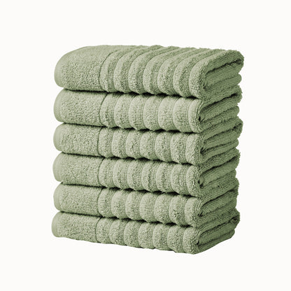 Karina Collection Luxury Combed Cotton Ribbed Bath Towel Set – view 157