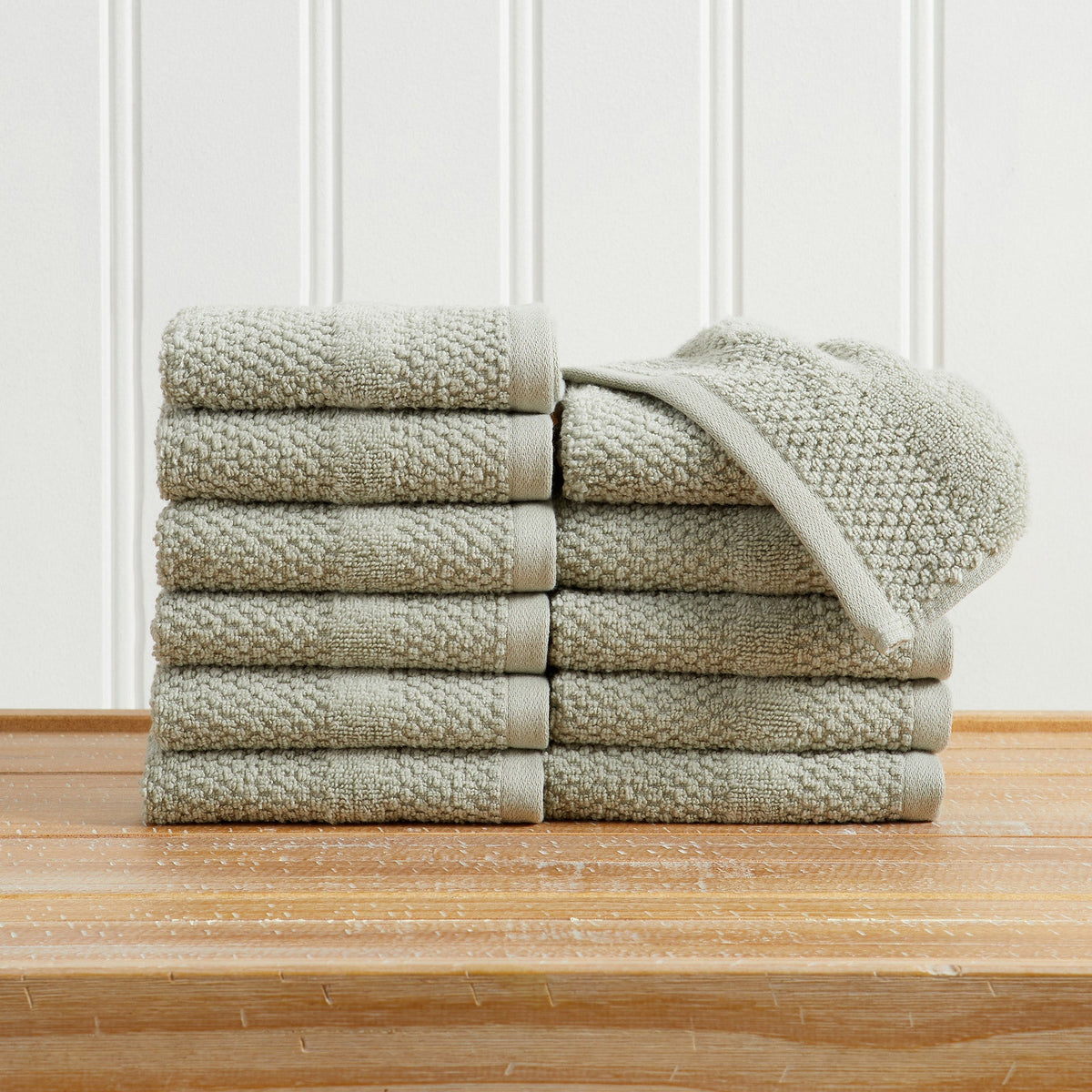 100% Cotton Rice Weave Textured Bath Towel Set – Marbella Collection – view 78