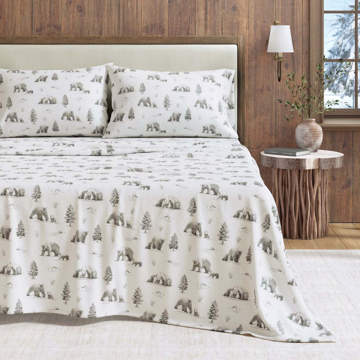 Turkish Cotton Flannel Sheet Set – Lakeview Collection – view 52