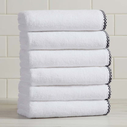 Valery Collection Border-Stitched Cotton 6-Piece Towel Set – view 13