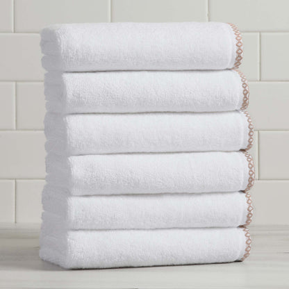 Valery Collection Border-Stitched Cotton 6-Piece Towel Set – view 37