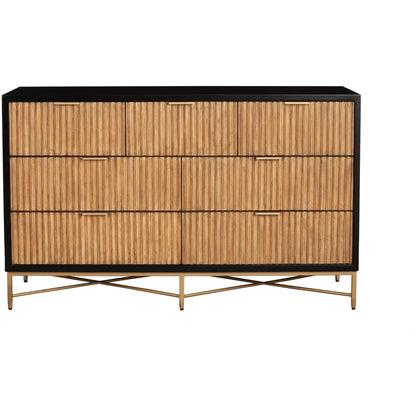 Larsen 7-Drawer Dresser with Gold Accent Legs and Hardware – view 10