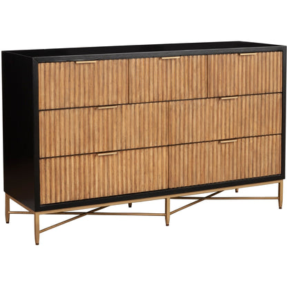 Larsen 7-Drawer Dresser with Gold Accent Legs and Hardware – view 11
