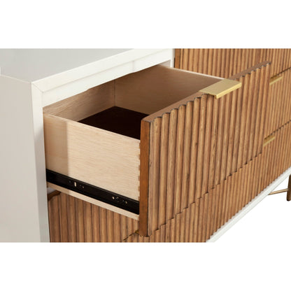 Larsen 7-Drawer Dresser with Gold Accent Legs and Hardware – view 5
