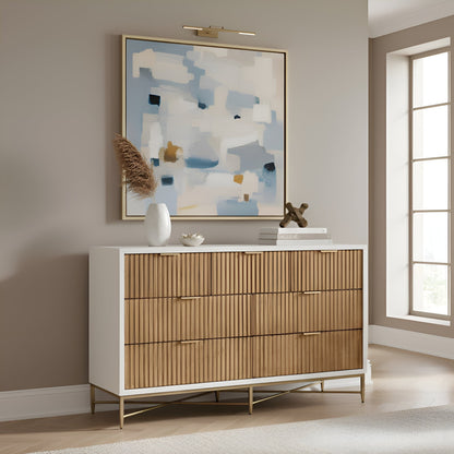 Larsen 7-Drawer Dresser with Gold Accent Legs and Hardware – view 16