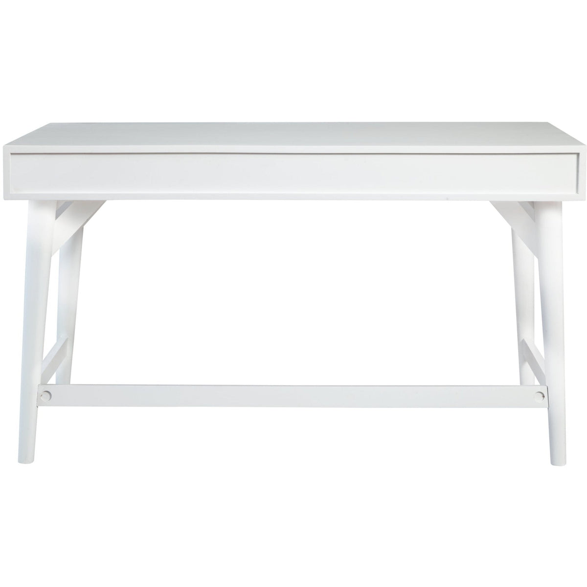 Larsen Large Solid Wood Desk with 3 Drawers and Gold Handles – view 6