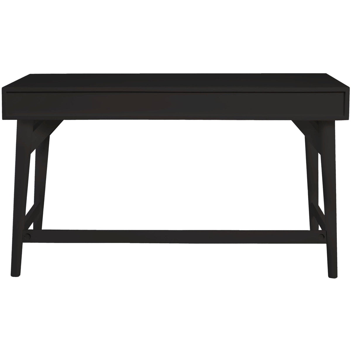 Larsen Large Solid Wood Desk with 3 Drawers and Gold Handles – view 13