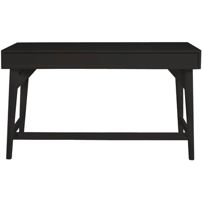 Larsen Large Solid Wood Desk with 3 Drawers and Gold Handles – view 13