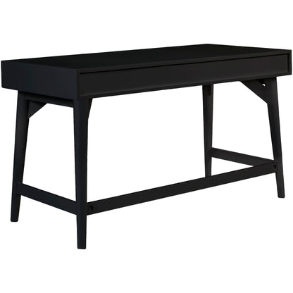Larsen Large Solid Wood Desk with 3 Drawers and Gold Handles – view 14