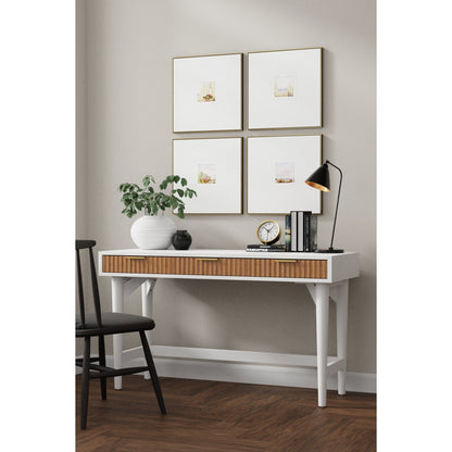 Solid Wood Larsen Large Desk with Storage