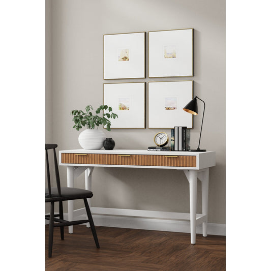 Solid Wood Larsen Large Desk with Storage
