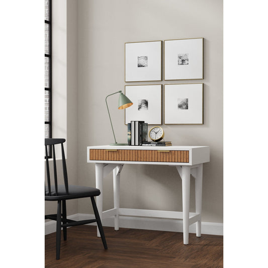 Solid Wood & Metal Mini Desk