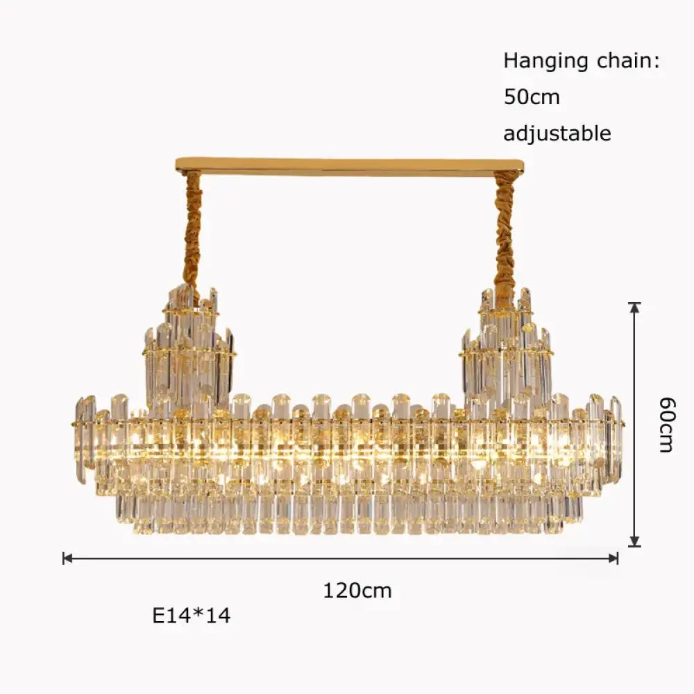 LED Crystal Chandelier in Gold, Silver or Black, Round or Linear – view 14