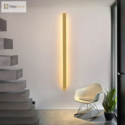 Modern LED Linear Wall Sconce – Long Strip Dining Room and Stair Light – view 6