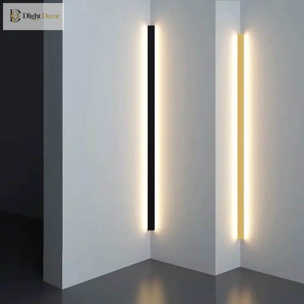 Modern LED Linear Wall Sconce – Long Strip Dining Room and Stair Light – view 5