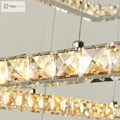 Multi-Ring Chrome LED Crystal Chandelier, 3 to 5 Rings – view 6