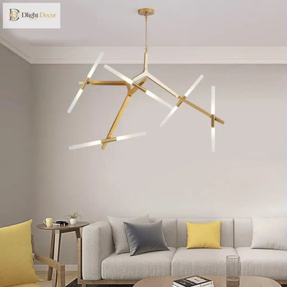 Modern LED Chandelier for Kitchen Island in Gold or Black, 6-20 Heads – view 4