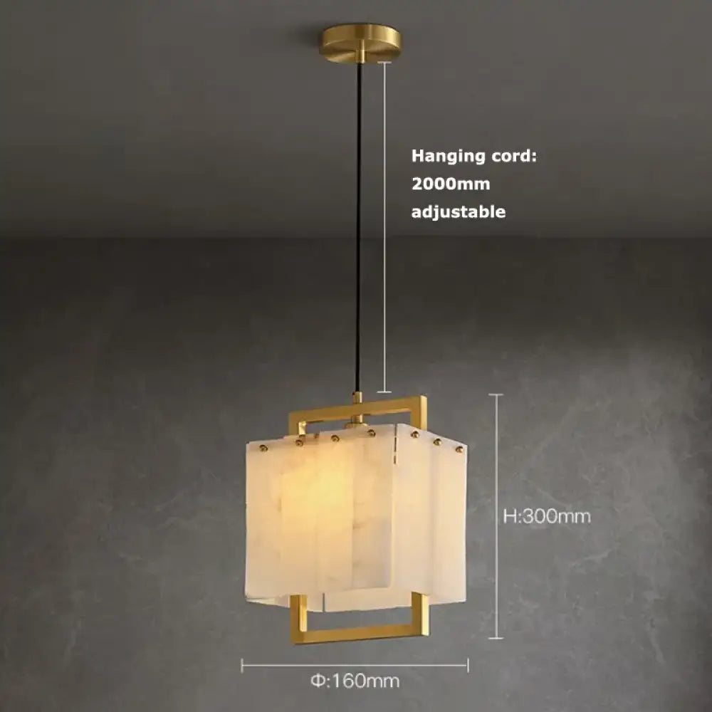 Natural Marble LED Chandelier with Gold Frame, 1 to 24 Lights – view 16