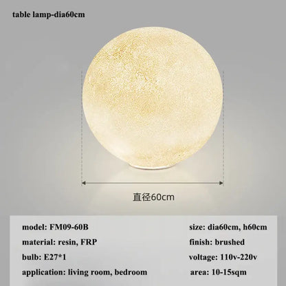 Wabi-Sabi Moon LED Pendant Light in FRP, 15 to 60 cm – view 18