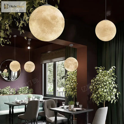 Wabi-Sabi Moon LED Pendant Light in FRP, 15 to 60 cm – view 5