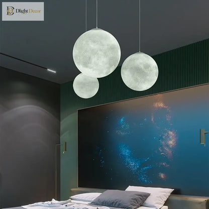 Wabi-Sabi Moon LED Pendant Light in FRP, 15 to 60 cm – view 6