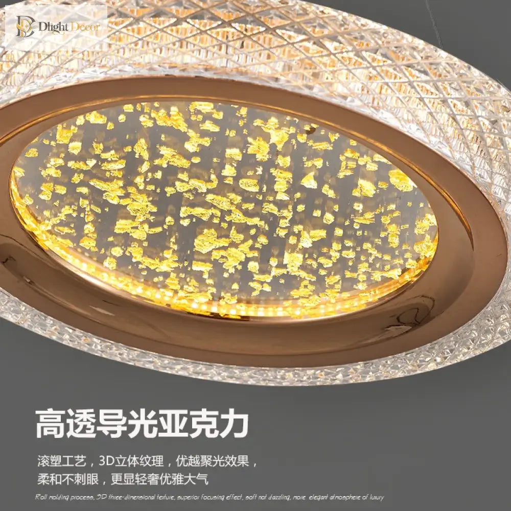 Modern LED Ring Chandelier for Dining Room with Infinite Dimming – view 5