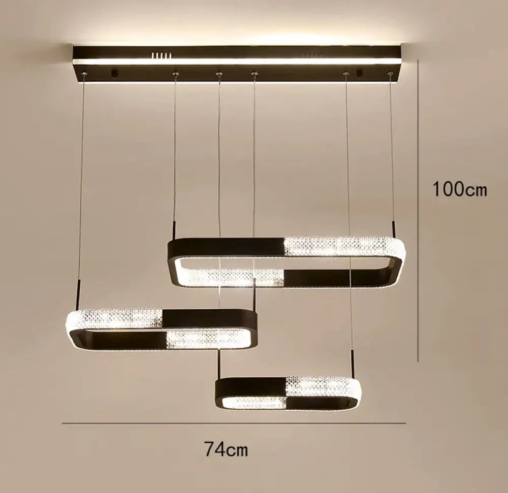 Modern LED Ring Pendant Light for Dining Room with Remote Dimming – view 10