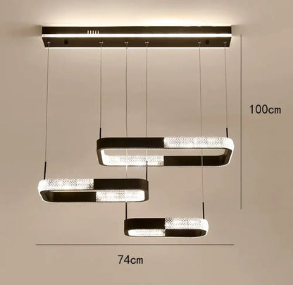 Modern LED Ring Pendant Light for Dining Room with Remote Dimming – view 10