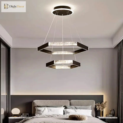 Modern LED Ring Pendant Light for Dining Room with Remote Dimming – view 2
