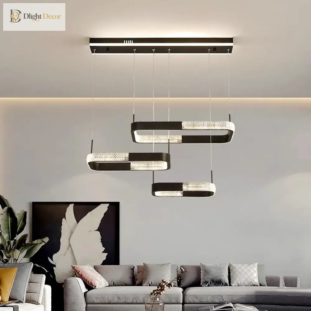 Modern LED Ring Pendant Light for Dining Room with Remote Dimming – view 5
