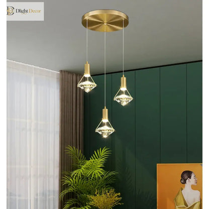 Modern Crystal LED Pendant Light for Kitchen Island, 1 to 5 Lights – view 2