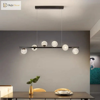 Signature Modern Black LED Pendant Light for Dining Room – view 2