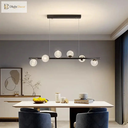 Signature Modern Black LED Pendant Light for Dining Room – view 3