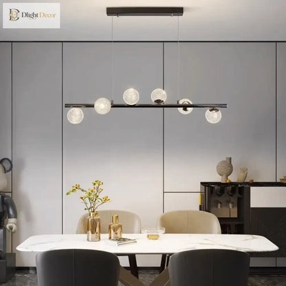 Signature Modern Black LED Pendant Light for Dining Room – view 4