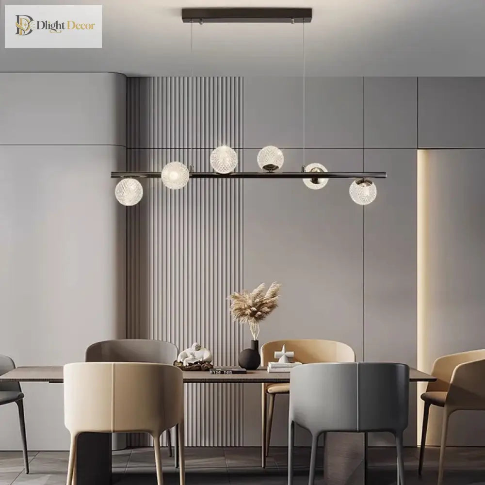 Signature Modern Black LED Pendant Light for Dining Room – view 5