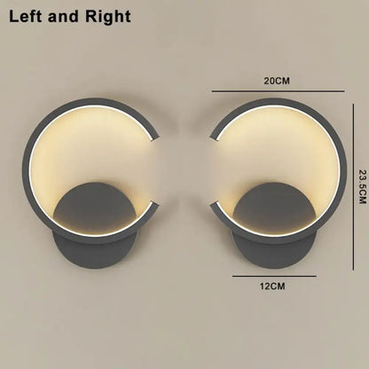 LED Modern Signature Wall Sconce – Left, Right or Pair Bedroom Light – view 18